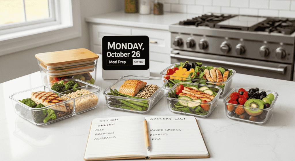 Healthy meal prep