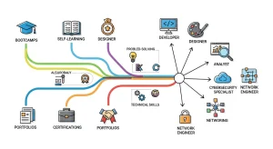Tech career without degree pathways and options