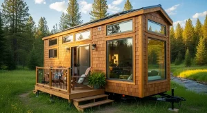 tiny house living in small spaces with modern design and sustainable features